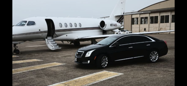 DFW Airport Corporate Aviation Executive Transportation. Cadillac XTS Seats 2 Passengers.