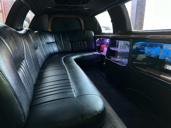 Inside Lincoln Stretch Limousine Seats 8-10 Passengers.8-10 Passenger Limousine Service For Philadelphia Eagles At Dallas Cowboys AT&T Stadium December, 10th, 2023.