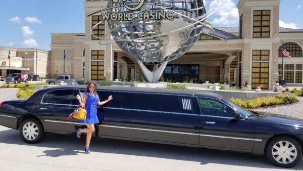WinStar World Casino & Resort Stretch Limousine Service Seats 8-10 Passengers.